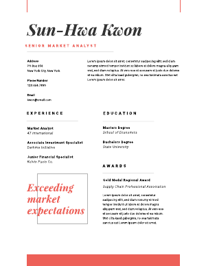 Sticking with the basics is sometimes the best approach for getting the message across. The simplicity and brevity of this creative resume template from Marq lets you get down to business.
